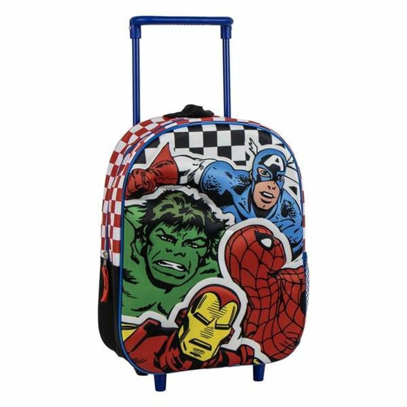 Mochila Escolar 3D con Ruedas The Avengers 25,0 x 31,0 x 10,0 cm