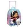Mochila Escolar 3D con Ruedas Gabby's Dollhouse Rosa 25,0 x 31,0 x 10,0 cm