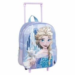 Mochila Escolar 3D con Ruedas Frozen Azul Lila 25,0 x 31,0 x 10,0 cm