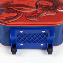 Mochila Escolar con Ruedas Spider-Man Azul 3D