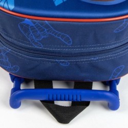 Mochila Escolar con Ruedas Spider-Man Azul 3D