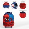 Mochila Escolar con Ruedas Spider-Man Azul 3D