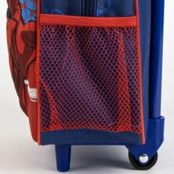 Mochila Escolar con Ruedas Spider-Man Azul 3D