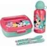 Set de Fiambrera y Bidón Minnie Mouse Rosa 21 x 18 x 7 cm