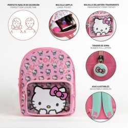 Mochila Escolar Hello Kitty Rosa 25 x 31 x 14 cm