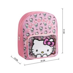 Mochila Escolar Hello Kitty Rosa 25 x 31 x 14 cm