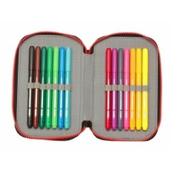 Estuche Escolar My Hero Academia Negro 12.5 x 19.5 x 4 cm 28 piezas