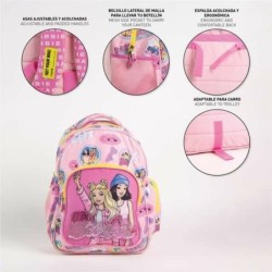 Mochila Escolar Barbie Fucsia
