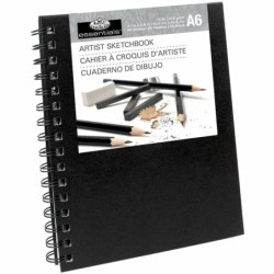 Bloc de dibujo Royal & Langnickel Negro A6