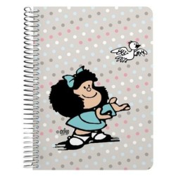 Cuaderno Mafalda Bird Multicolor Cuarto 80 Hojas