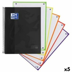 Libreta de Anillas Oxford CLASSIC EUROPEANBOOK Negro A4 120 Hojas (5 Unidades)