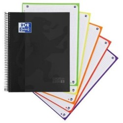 Libreta de Anillas Oxford CLASSIC EUROPEANBOOK Negro A4 120 Hojas (5 Unidades)