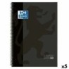 Libreta de Anillas Oxford CLASSIC EUROPEANBOOK Negro A4 80 Hojas (5 Unidades)