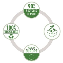 Fundas Leitz Recycle A4 Maxi Transparente A4 Reciclado 25 Unidades