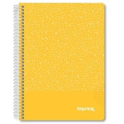 Cuaderno Imprex Amarillo A5 80 Hojas (4 Unidades)