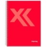 Cuaderno Imprex Rojo A5 80 Hojas (4 Unidades)