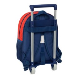 Mochila Escolar con Ruedas Super Mario Trick Rojo Azul oscuro 28 x 34 x 10 cm