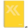 Cuaderno Imprex Amarillo A5 80 Hojas (4 Unidades)