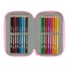 Estuche Escolar con Accesorios Glow Lab Swing Multicolor 12,5 x 19,5 x 5,5 cm 37 Piezas
