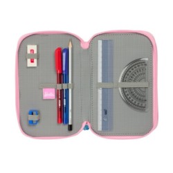 Estuche Escolar con Accesorios Barbie Painterly Rosa Azul cielo 12,5 x 19,5 x 5,5 cm 37 Piezas