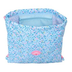 Bolsa Mochila con Cuerdas Vicky Martín Berrocal Paraíso Azul Rosa 35 x 40 x 1 cm