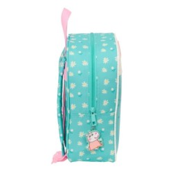 Mochila Infantil Peppa Pig Pretty flowers Amarillo Menta 22 x 27 x 10 cm