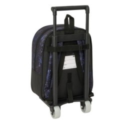 Mochila Escolar con Ruedas Spider-Man Attack Negro 22 x 27 x 10 cm