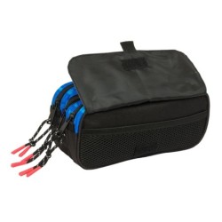 Portatodo Triple Hot Wheels Let's race Azul Negro 21,5 x 10 x 8 cm