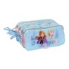 Portatodo Triple Frozen Ice magic Azul claro 21,5 x 10 x 8 cm