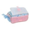 Portatodo Triple Frozen Ice magic Azul claro 21,5 x 10 x 8 cm