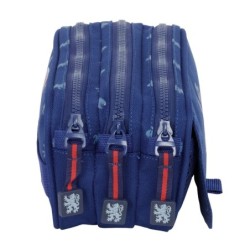 Portatodo Triple Harry Potter Captain Azul marino 21,5 x 10 x 8 cm