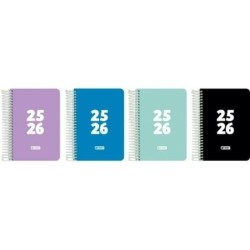 Agenda ENRI 1/4 15 x 21 cm 2025-2026 (4 Unidades)