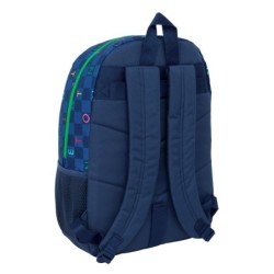 Mochila Escolar Benetton Damero Azul marino 30 x 46 x 14 cm