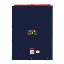 Carpeta de anillas Super Mario Trick Rojo Azul oscuro A4 26 x 33.5 x 2.5 cm