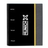 Carpeta de anillas Munich Topo Negro 27 x 32 x 3.5 cm