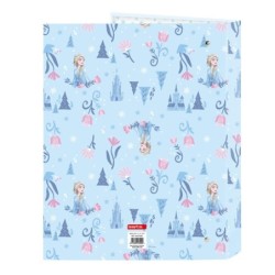 Carpeta de anillas Frozen Ice magic Azul A4 26.5 x 33 x 4 cm