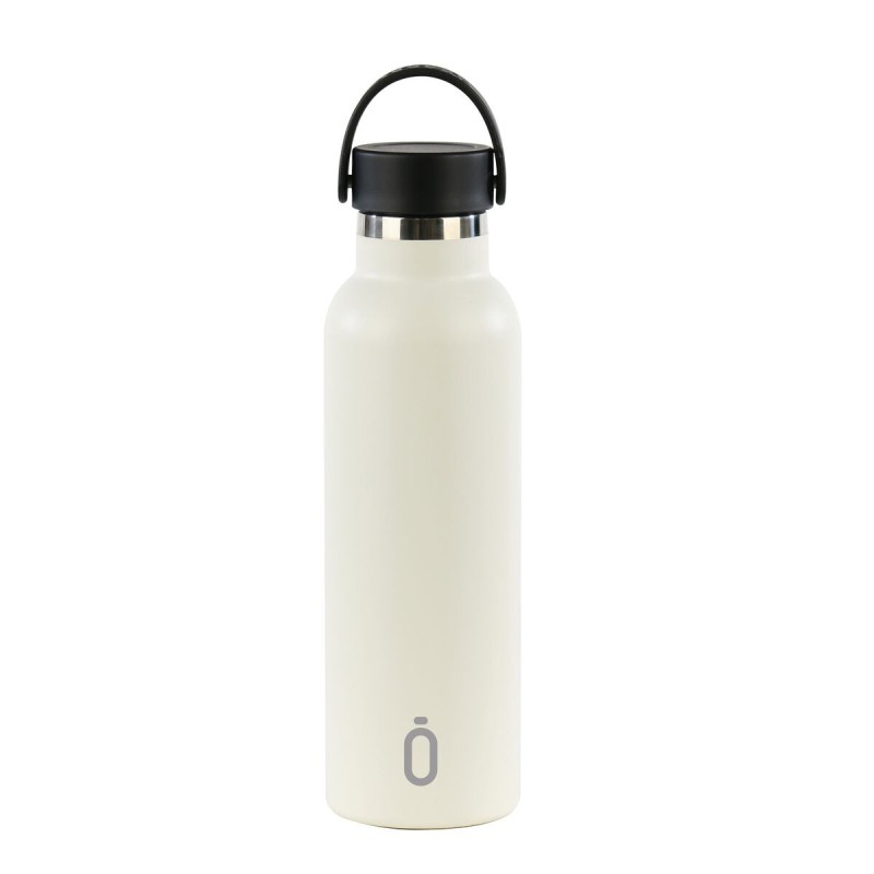 Botella Térmica Safta Nata Blanco Silicona Acero Inoxidable