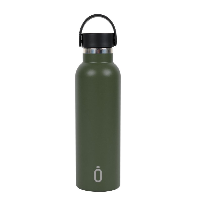 Botella Térmica Safta Palm Tree Verde oscuro Silicona Acero Inoxidable