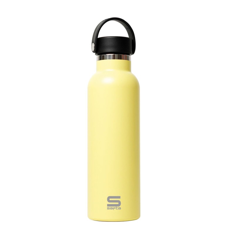 Botella Térmica Safta Limón Limón Silicona Acero Inoxidable