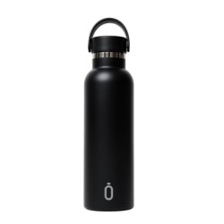Botella Térmica Safta Negro Negro Silicona Acero Inoxidable