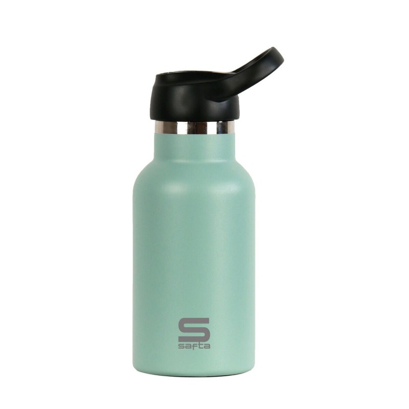 Botella Térmica Safta Eucalipto Verde Silicona Acero Inoxidable