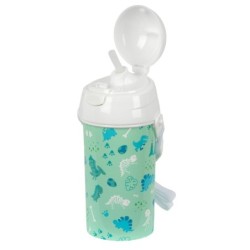 Botella de Agua Safta Dino Verde PVC 500 ml