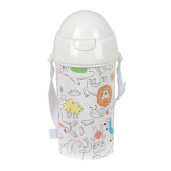 Botella de Agua Safta Zoo Beige PVC 500 ml
