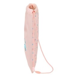 Bolsa Mochila con Cuerdas Safta Jirafa Coral 26 x 34 x 1 cm