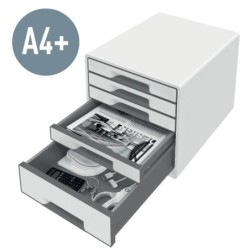 Cajón Archivador Leitz WOW CUBE Blanco