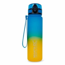 Botella de Agua Regatta Tritan Flip Amarillo Azul 600 ml