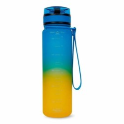 Botella de Agua Regatta Tritan Flip Amarillo Azul 600 ml