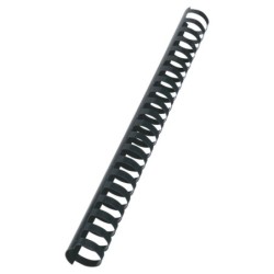 Canutillo para encuadernar GBC CombBind Negro 25 mm (50 Unidades)
