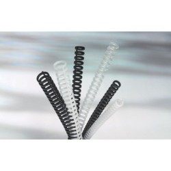 Canutillo para encuadernar GBC ClickBind Blanco Transparente 12 mm (50 Unidades)