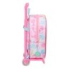 Mochila Escolar con Ruedas Barbie Painterly Rosa Azul cielo 22 x 27 x 10 cm